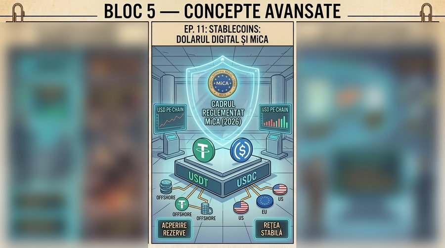 Stablecoins: dolarul digital, USDT vs USDC și ce s-a schimbat după MiCA