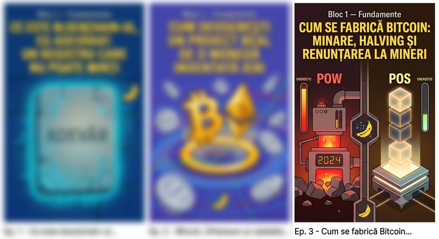 Cum se fabrică Bitcoin: minare, halving și de ce Ethereum a renunțat la mineri