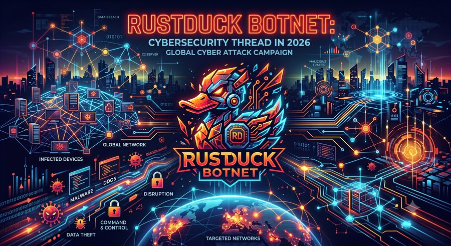 RustDuck: botnet-ul rescris în Rust care deturnează routere și servere pentru atacuri DDoS