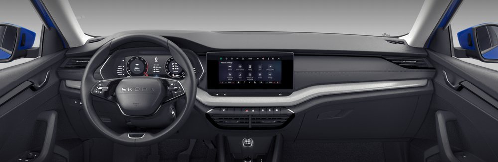 Skoda Octavia facelift — interior, ecran infotainment și volan