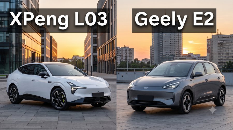 XPeng L03 și Geely E2: două electrice chinezești noi care ajung în Europa — cine le aduce în România, prețuri și dotări complete